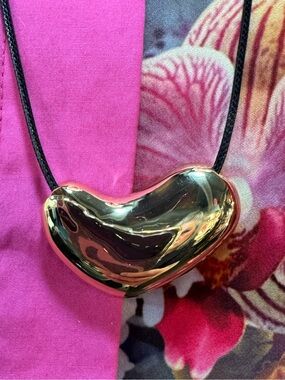 Gold Heart Pendant Necklace